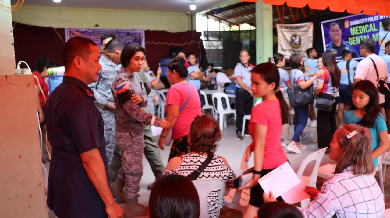 DCPO, PAF-TOW EastMin team up for medical mission in Davao City
